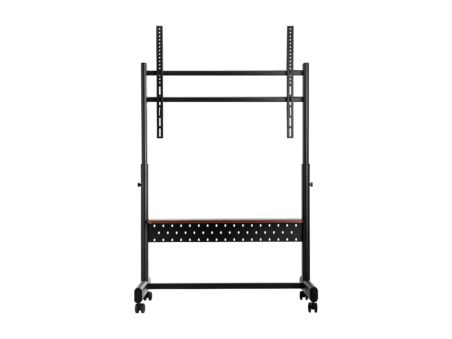 Support TV à Roulettes SucceBuy, pour Téléviseur/LED/LCD/OLED (139,7-254 cm), Chariot Portable, Hauteur Réglable, Jusqu'à 92,99 kg, VESA 80x60 cm, Salon/Extérieur