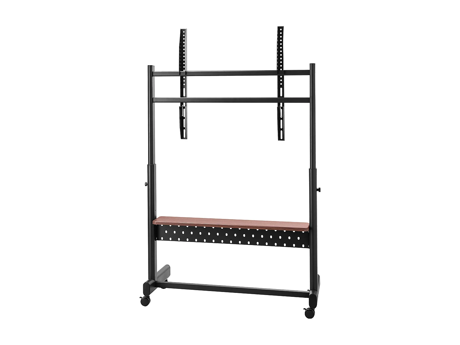 Support TV à Roulettes SucceBuy, pour Téléviseur/LED/LCD/OLED (139,7-254 cm), Chariot Portable, Hauteur Réglable, Jusqu'à 92,99 kg, VESA 80x60 cm, Salon/Extérieur