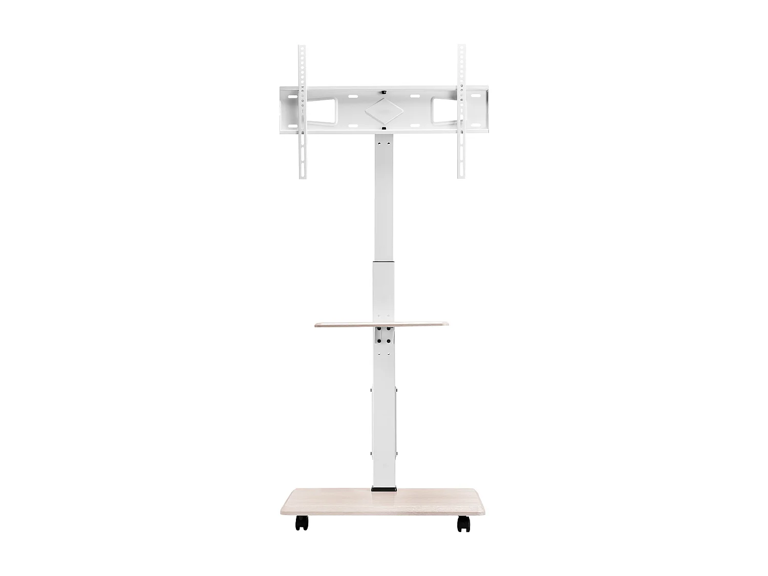 Soporte para TV con Ruedas SucceBuy, Pantallas de 81,2,8-177,8 cm, Carro Móvil, Rotación de 25°, Altura Ajustable, 40 kg, VESA 60 x 40 cm, Dormitorio/Exterior