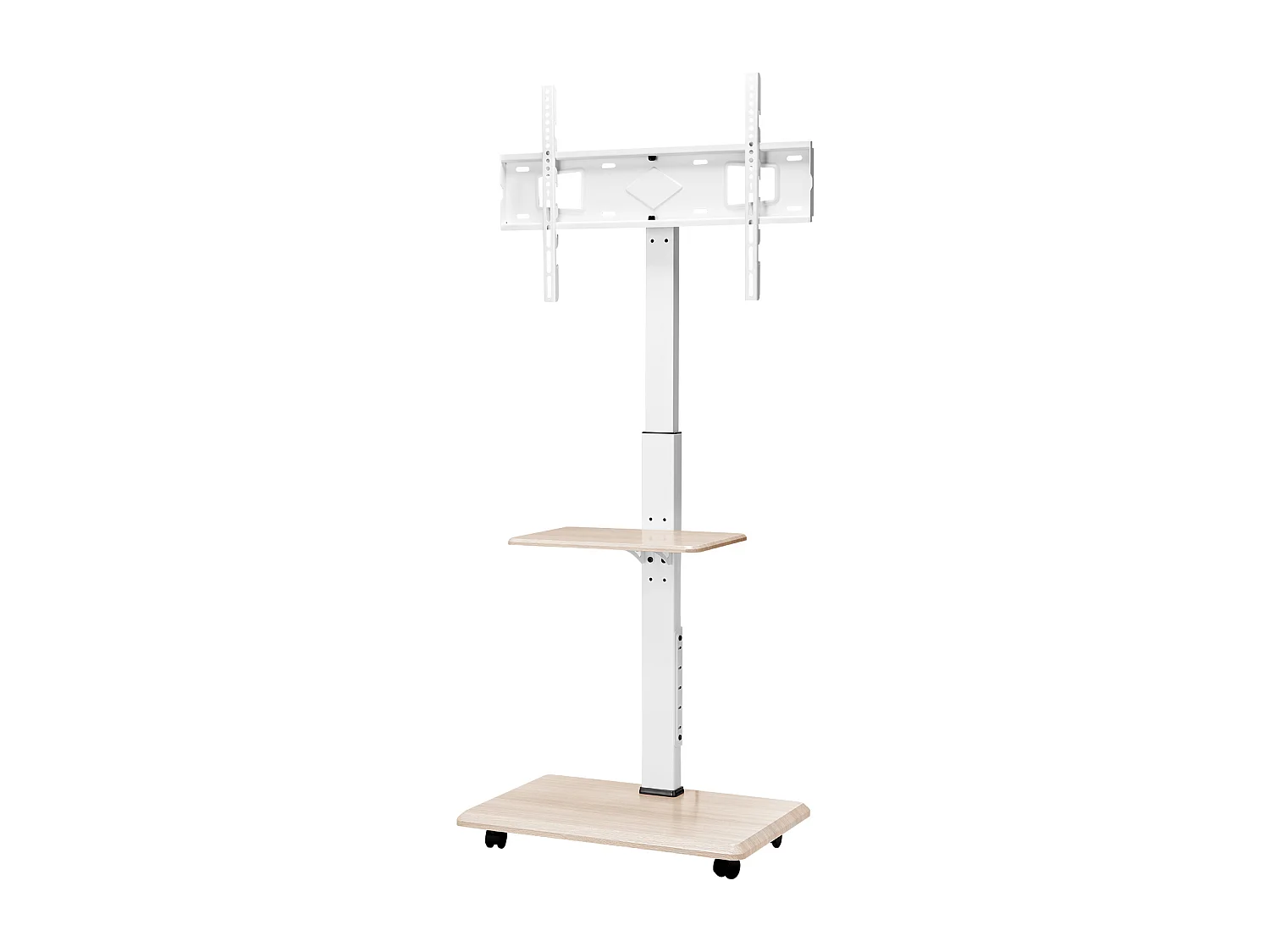 Soporte para TV con Ruedas SucceBuy, Pantallas de 81,2,8-177,8 cm, Carro Móvil, Rotación de 25°, Altura Ajustable, 40 kg, VESA 60 x 40 cm, Dormitorio/Exterior
