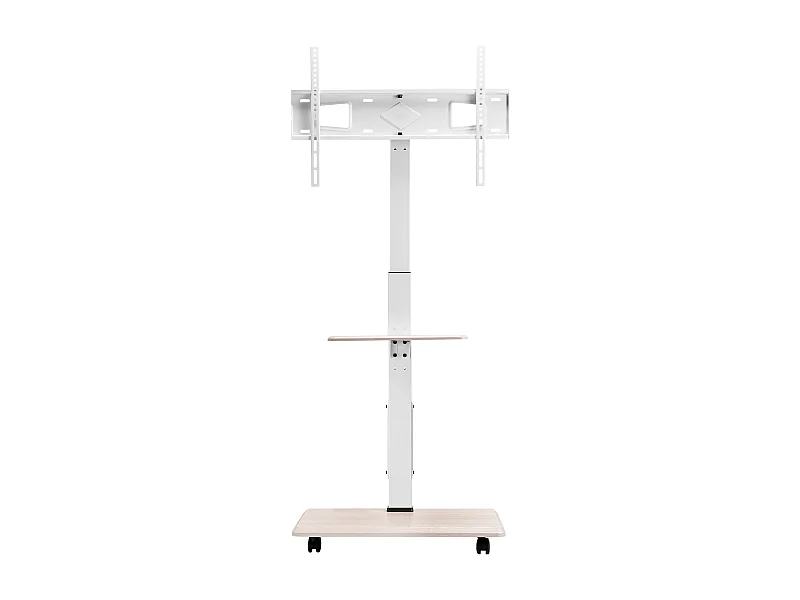 TV-standaard op Wieltjes SucceBuy, Schermen 81,2,8-177,8 cm, Verrijdbaar, 25° Draaibaar, in Hoogte Verstelbaar, 40 kg, VESA 60 x 40 cm, Slaapkamer/Buiten