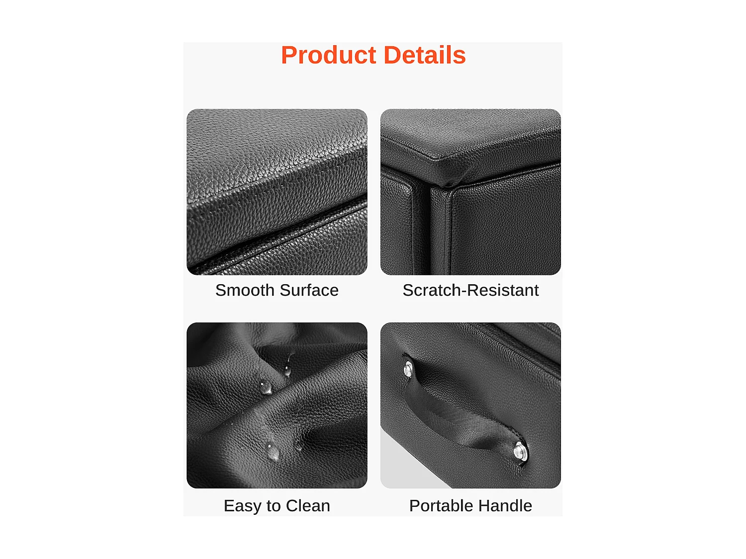 Pilates Reformer Box SucceBuy, 62,5 x 43,5 x 24 cm, Zitbox voor Reformer van PU en Hout, Accessoire voor Kracht/Balans/Bewegingen, Fitness