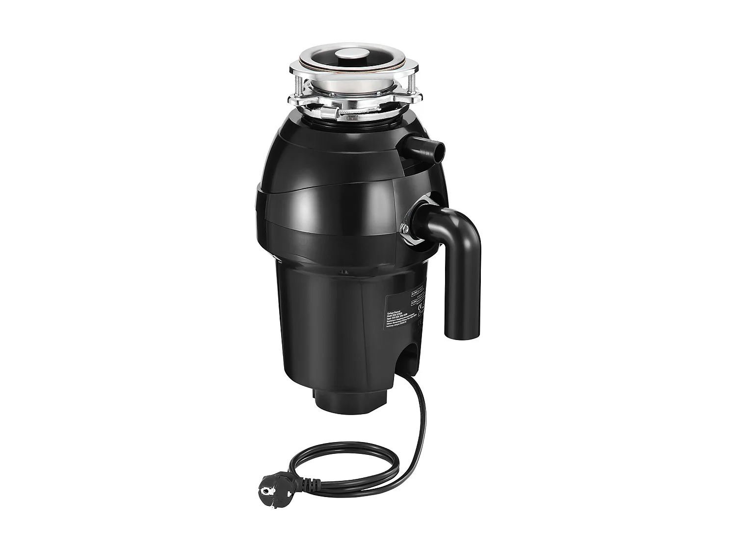 Triturador de Residuos SucceBuy para Fregadero de Cocina, 1,25 CV, Sistema de Trituración de Residuos de Alimentos, Instalación Fácil, 4060 rpm