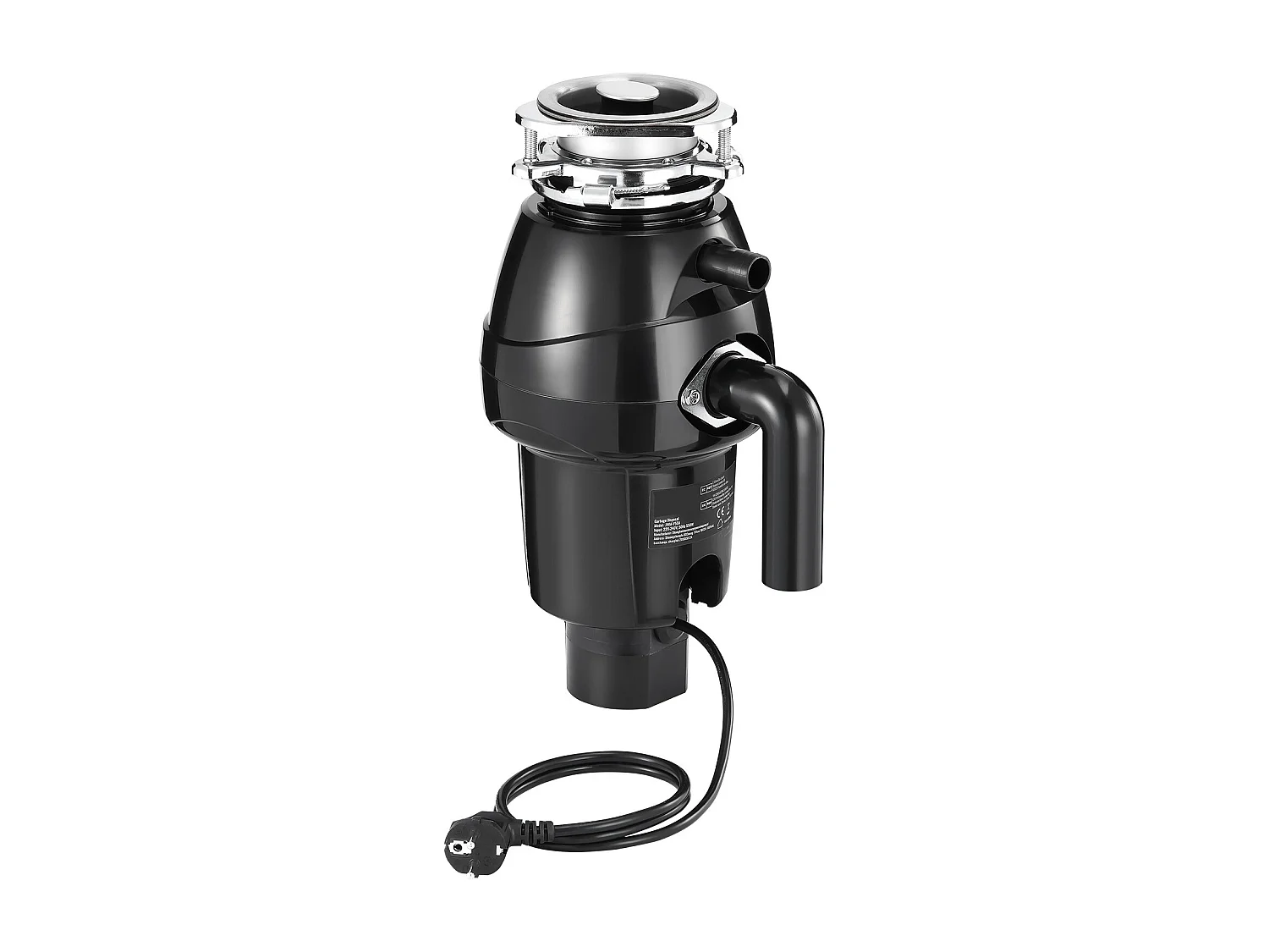 Broyeur de Déchets SucceBuy pour Évier de Cuisine, 3/4 CV, Système de Broyage des Déchets Alimentaires, 3600 tr/min, avec Câble d'Alimentation