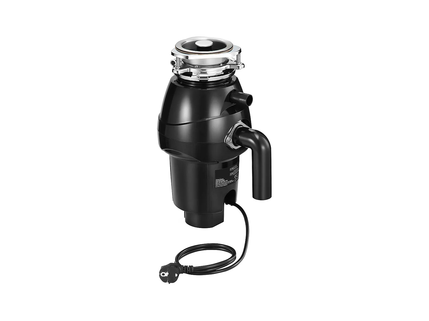 Młynek do Odpadów SucceBuy do Zlewu Kuchennego, 1/2 KM, System Mielenia Odpadów Spożywczych, 3820 obr/min, z Kablem Zasilającym