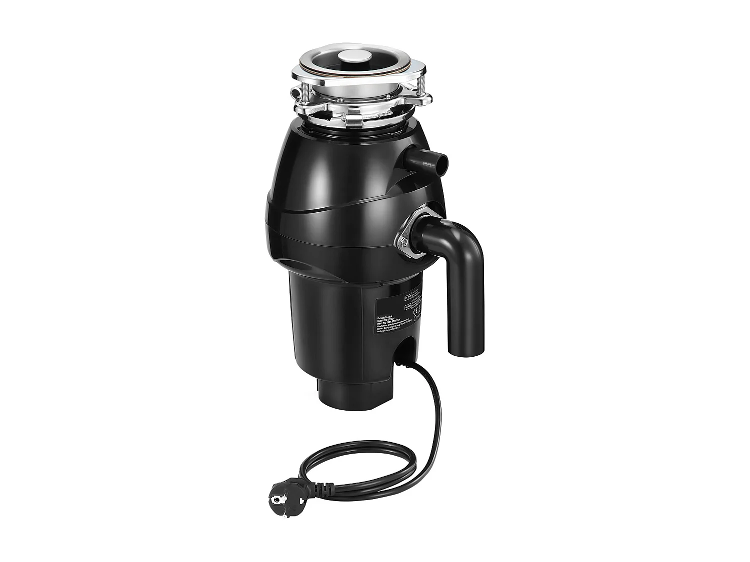 Broyeur de Déchets SucceBuy pour Évier de Cuisine, 1/2 CV, Système de Broyage des Déchets Alimentaire, 3820 tr/min, avec Câble d'Alimentation