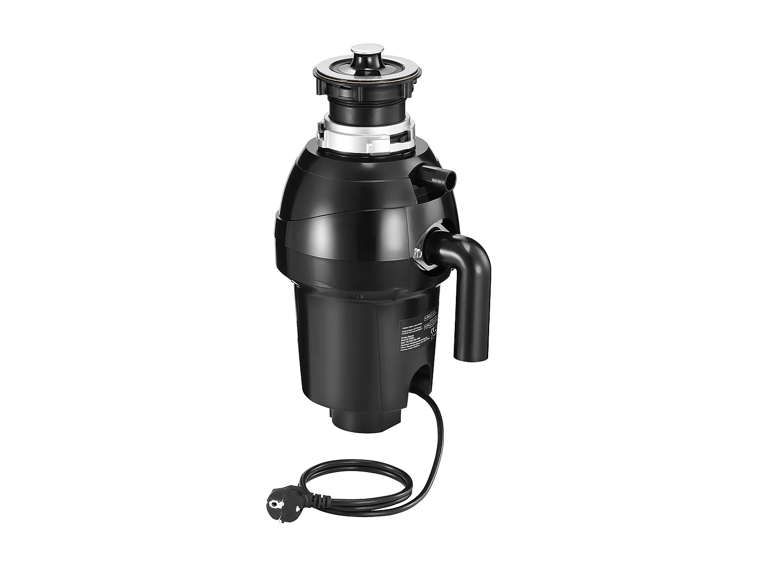 Triturador de Residuos SucceBuy, 1CV, Sistema de Trituración de Residuos de Alimentos con Montaje EZ,3960 rpm,Equipado con Cable de Alimentación