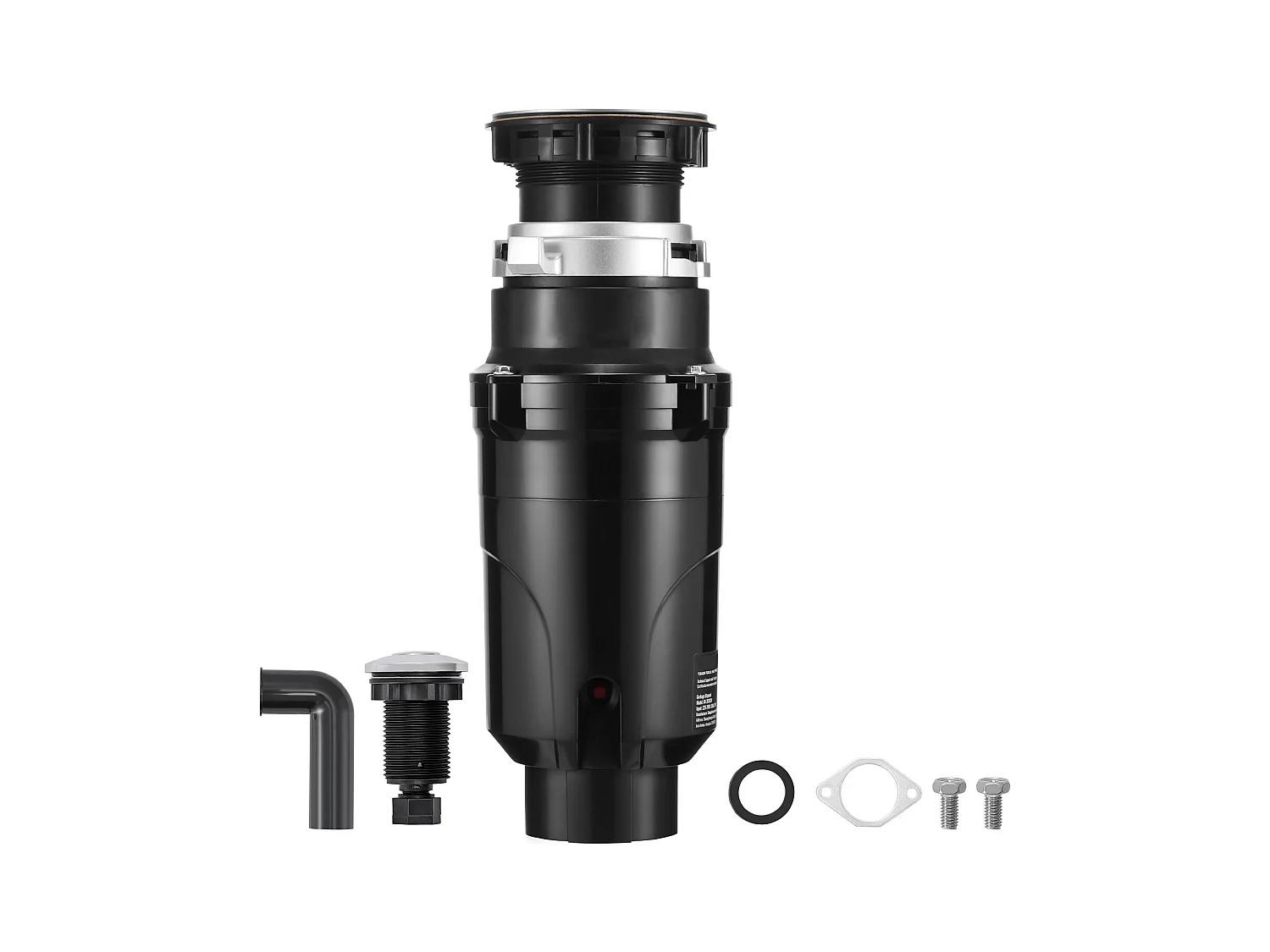 Broyeur SucceBuy Broyeur de Déchets de Cuisine, 1/2 CV, Système de Broyage des Déchets Alimentaires, 3820 tr/min, avec Cordon d'Alimentation