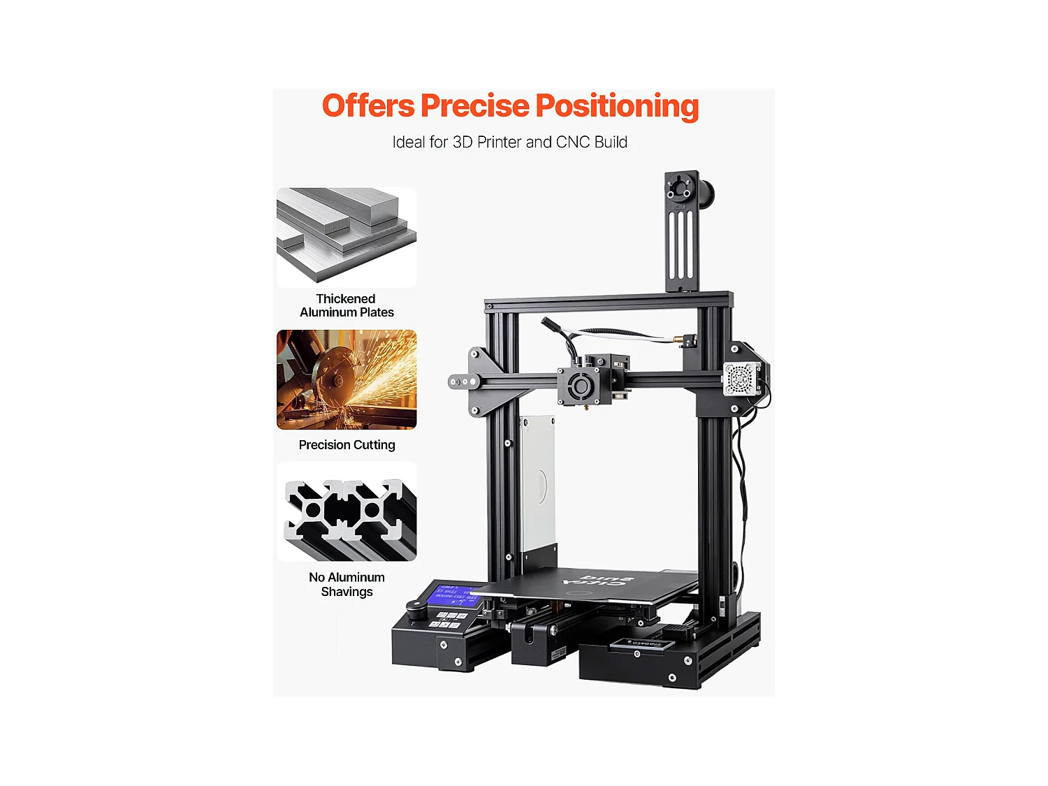 Perfis de Alumínio SucceBuy 200 cm Ranhura em T 2020 Conjunto de 10, Trilhos Lineares Anodizados conforme Normas Europeias, Adequados para Impressoras 3D