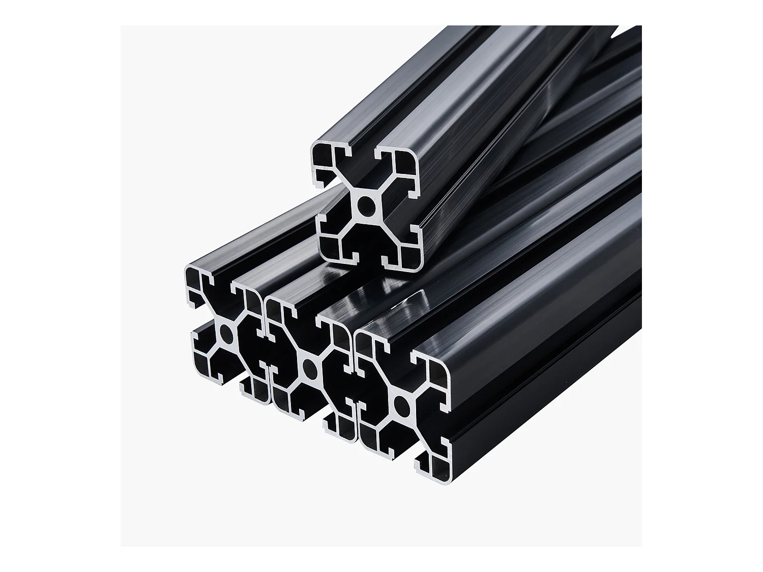 Profilés d'Extrusion SucceBuy en Aluminium 4040, Lot de 4, Rails Linéaires Anodisés Norme Européenne avec Rainure en T de 100 cm,Machines CNC