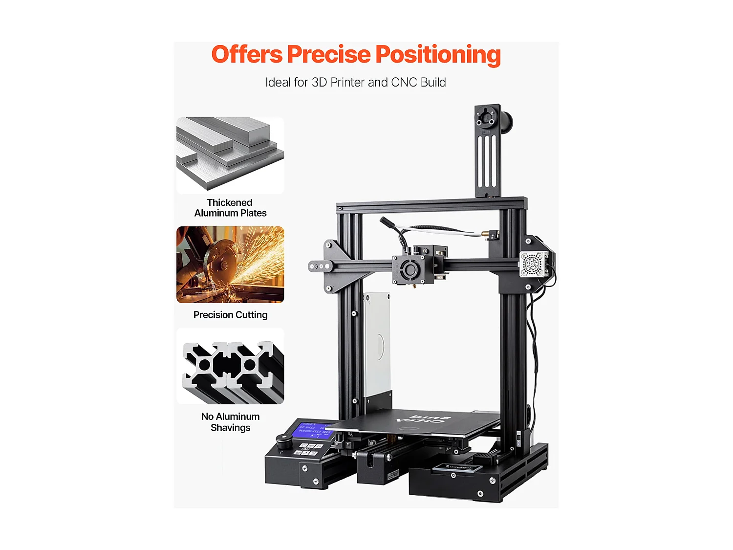 Profilés d'Extrusion SucceBuy en Aluminium 2020, Lot de 10, Rail Linéaire Anodisé Norme Européenne avec Rainure en T de 100 cm, Robustes et Adaptés