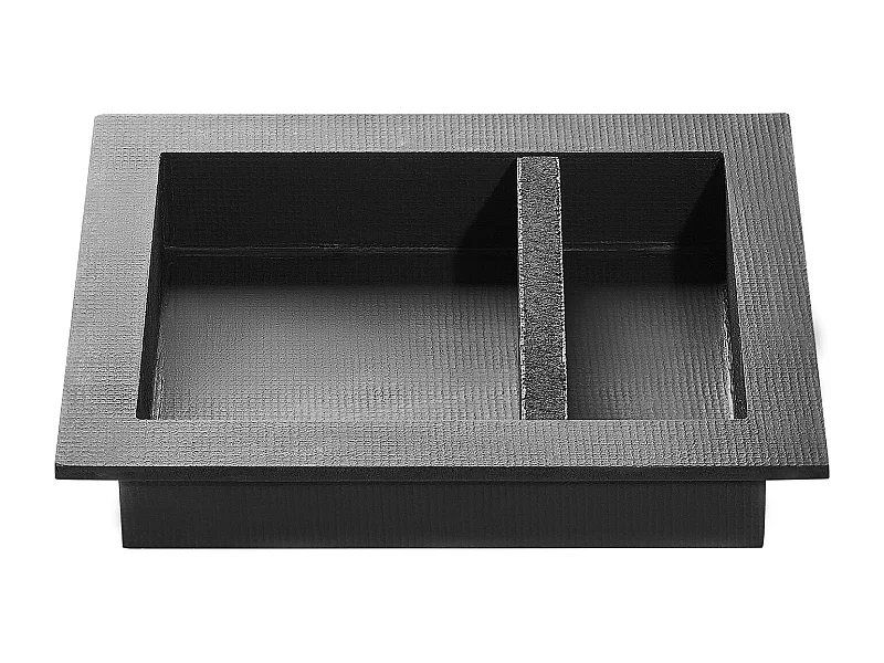 Niche Encastrable Salle de Bain SucceBuy, 10,16x40,64x50,8 cm, Murale Étagères de Rangement Moderne, Rangement Savon/Shampoing, Noir