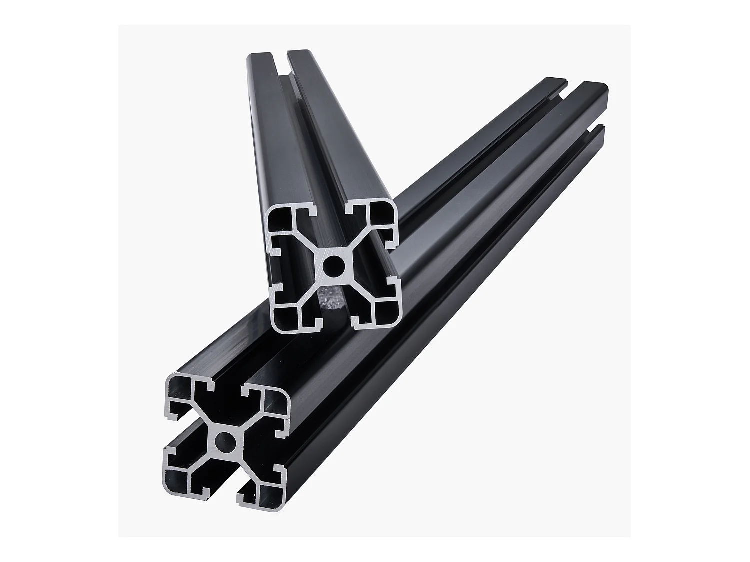 Profile Wytłaczane SucceBuy z Aluminium 4040 z Rowkiem T 60 cm,Zestaw 4, Anodowana Szyna Liniowa Standard Europejski, Wysokowytrzymałe Wytłaczanie