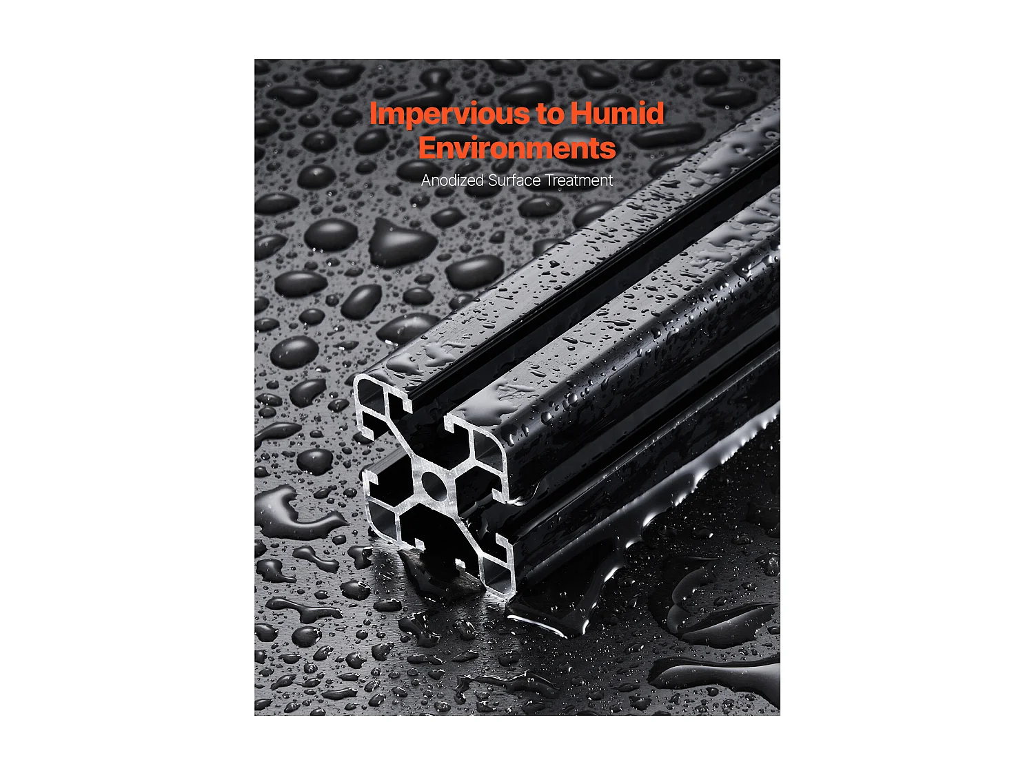 Profilés d'Extrusion SucceBuy en Aluminium 4040 à Rainure en T de 60 cm,Lot de 4, Rail Linéaire Anodisé Standard Européen, Extrudé Haute Résistance