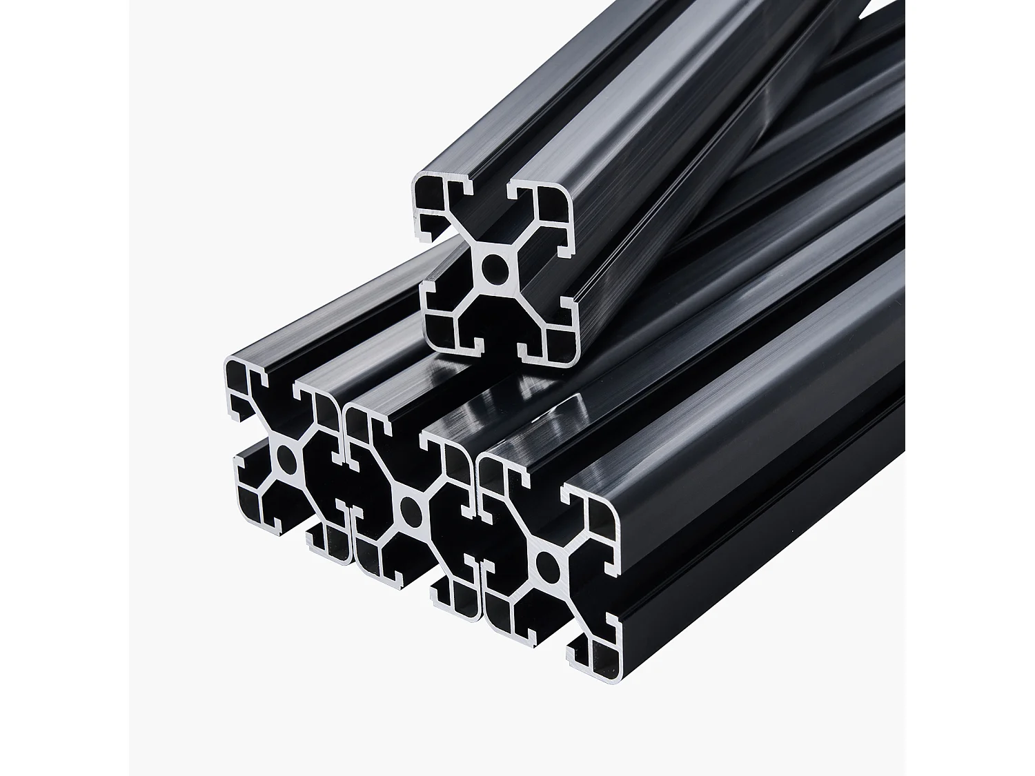 Profilés d'Extrusion SucceBuy en Aluminium 4040 à Rainure en T de 60 cm,Lot de 4, Rail Linéaire Anodisé Standard Européen, Extrudé Haute Résistance