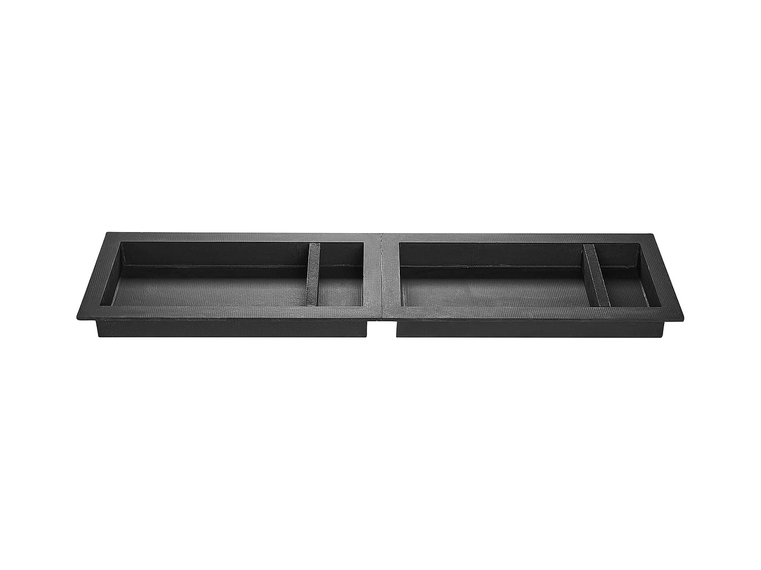 Niche Encastrable Salle de Bain SucceBuy, 40,6x81,3 cm + 40,6x81,3 cm,Murale Étagères de Rangement Moderne, Rangement Savon/Shampoing, Noir