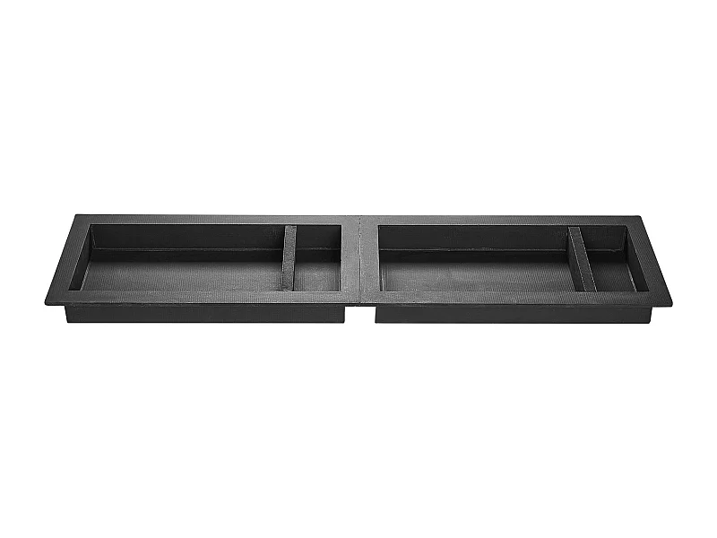 Nicchia da Incasso per Bagno SucceBuy, 40,6x81,3 cm + 40,6x81,3 cm, Mensole Moderne da Parete, Porta Sapone/Shampoo, Nero