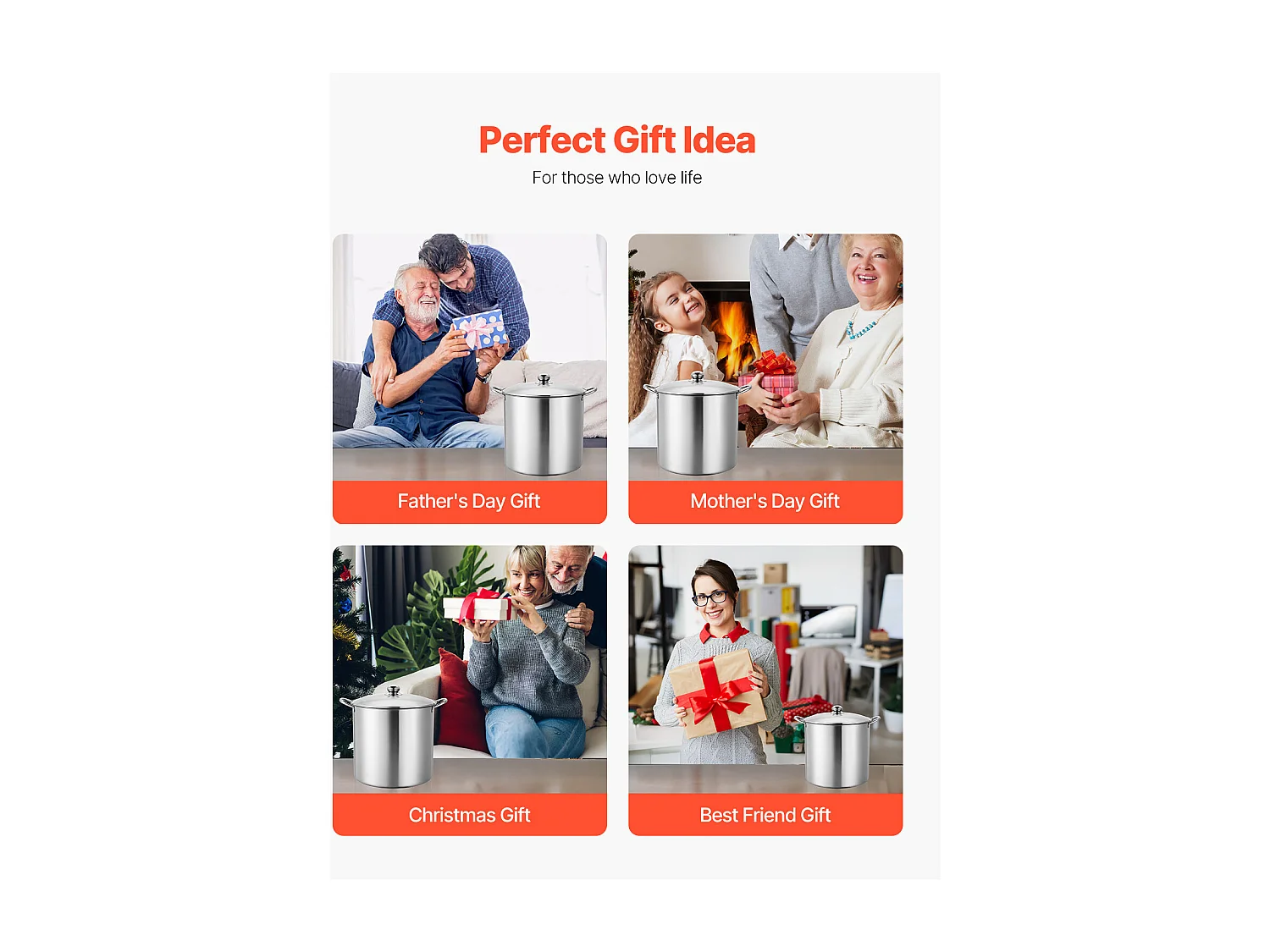 Marmite à Conserves SucceBuy 19,86 L avec Support, en Acier Inoxydable pour Bain-Marie avec Double Poignée et Couvercle en Verre, Adaptée à Tous