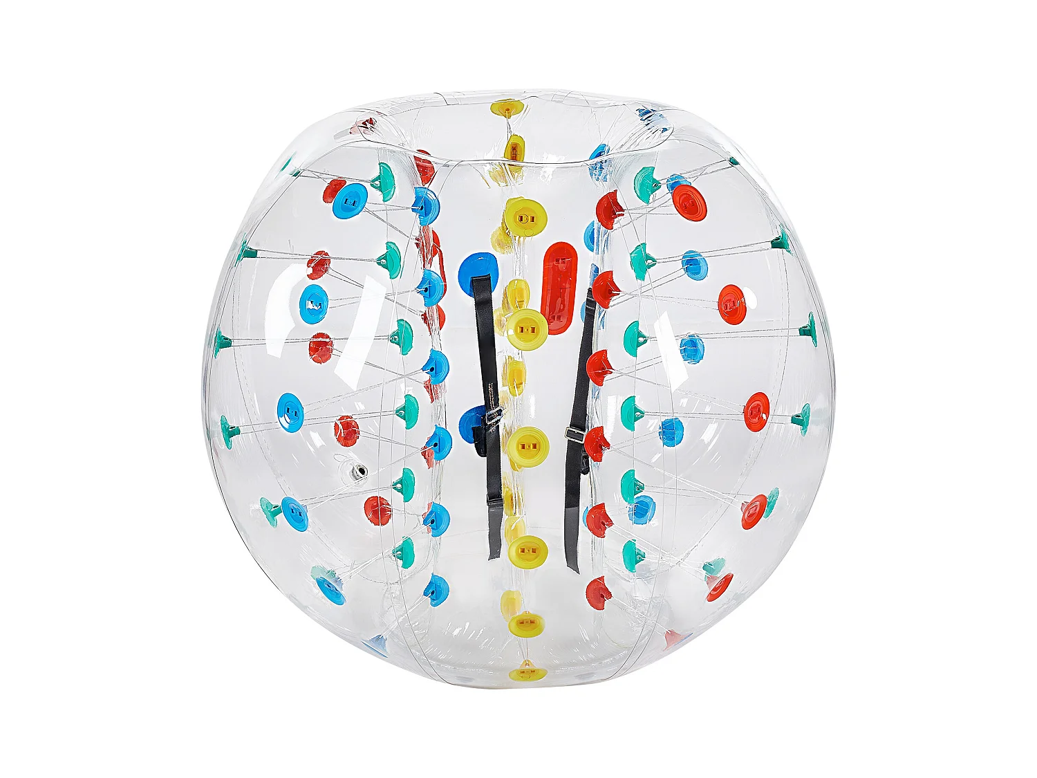 Bulle Gonflable SucceBuy Ballon Pare-Chocs Gonflable (1 Pièce) 1.5 m, Ballon en PVC de 0.08cm d'Épaisseur pour Jeux d'Équipe, Parc et Cour, Multicolore