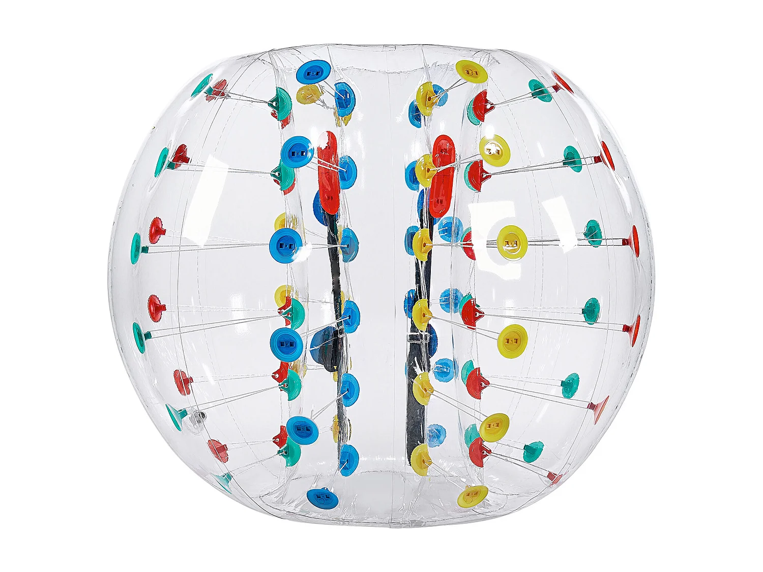 Bulle Gonflable SucceBuy Ballon Pare-Chocs Gonflable (1 Pièce) 1.5 m, Ballon en PVC de 0.08cm d'Épaisseur pour Jeux d'Équipe, Parc et Cour, Multicolore