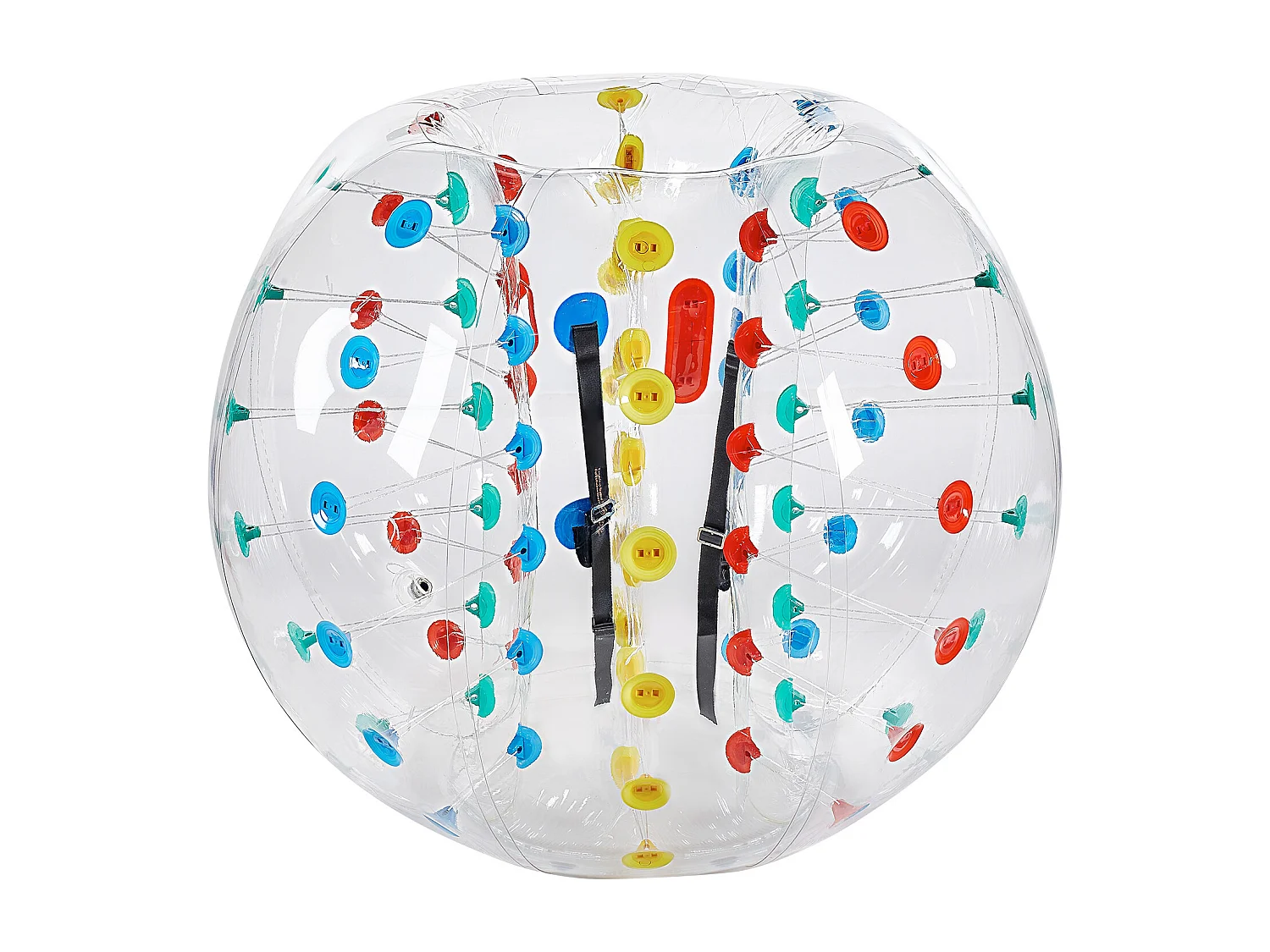 Bulle Gonflable SucceBuy Ballon Pare-Chocs Gonflable (1 Pièce) 1.5 m, Ballon en PVC de 0.08cm d'Épaisseur pour Jeux d'Équipe, Parc et Cour, Multicolore