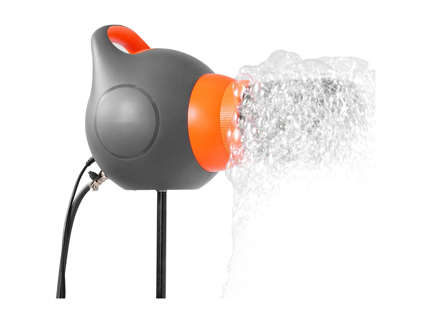 Machine à Mousse SucceBuy 120 W, avec Trépied, pour Jardin, Piscine, Événements en Plein Air, Anniversaires, Fêtes et Autres Événements, Gris et Orange