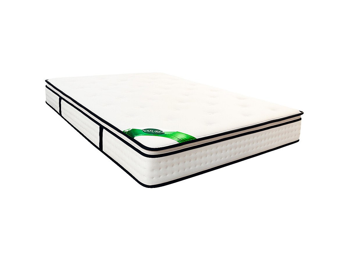 Matratze 140 x 190 cm, 7-Zonen-Taschenfederkernmatratze mit integriertem To günstig online kaufen