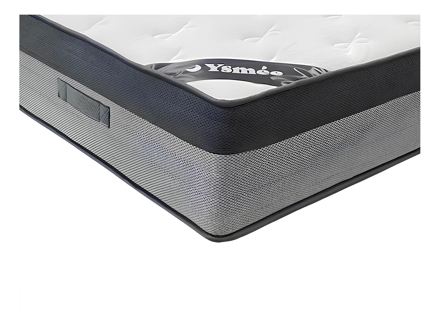 Matelas 180 x 200 cm hybride ressorts ensachés 7 zones et mémoire de forme ép.30cm - ILYROS de YSMÉE