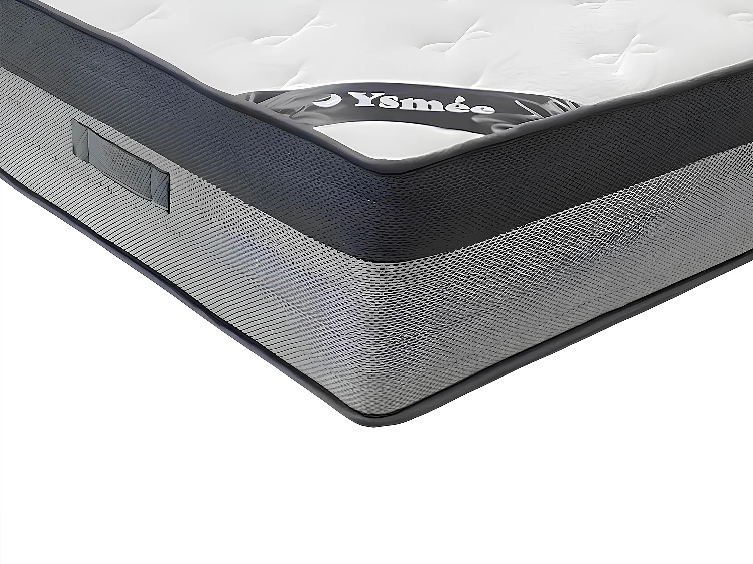 Matelas 180 x 200 cm hybride ressorts ensachés 7 zones et mémoire de forme ép.30cm - ILYROS de YSMÉE