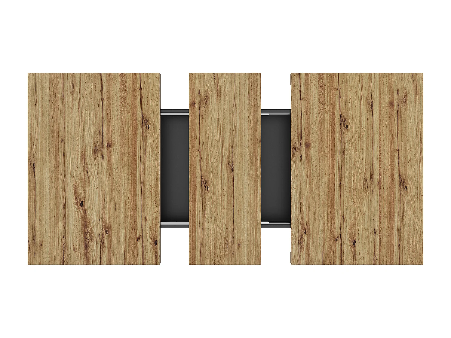 Table à manger extensible 110-140×80cm - 4-6 personnes - 1 porte et 2 tiroirs - Noir