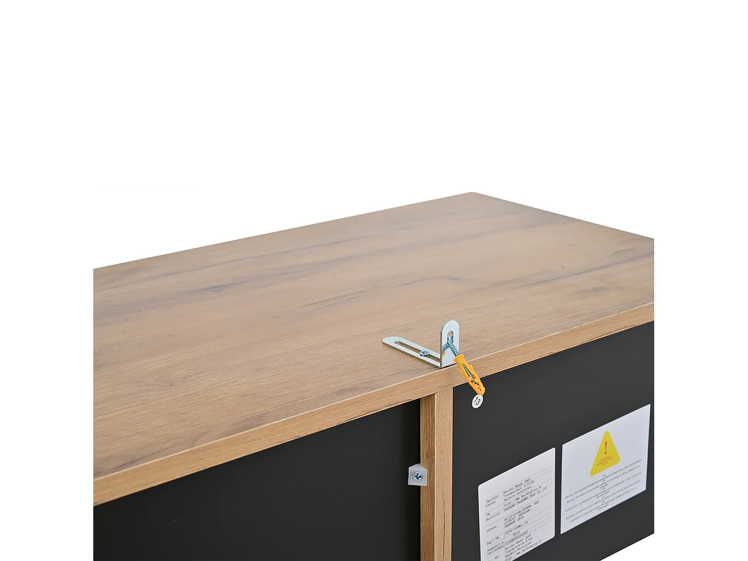 Vitrine 80×35×160 cm - com 2 portas - iluminação LED - portas de acrílico - painel de partículas - natural