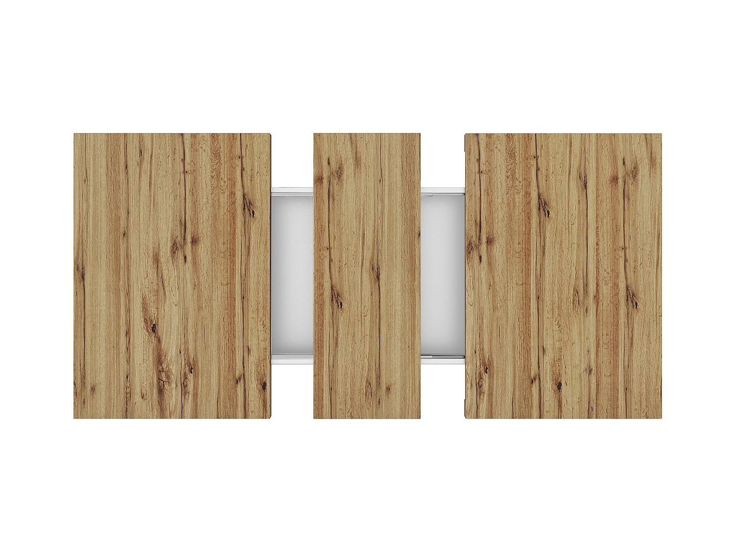 Table à manger extensible 110-140×80cm - 4-6 personne - 1 porte et 2 tiroirs - Style moderne - Blanc