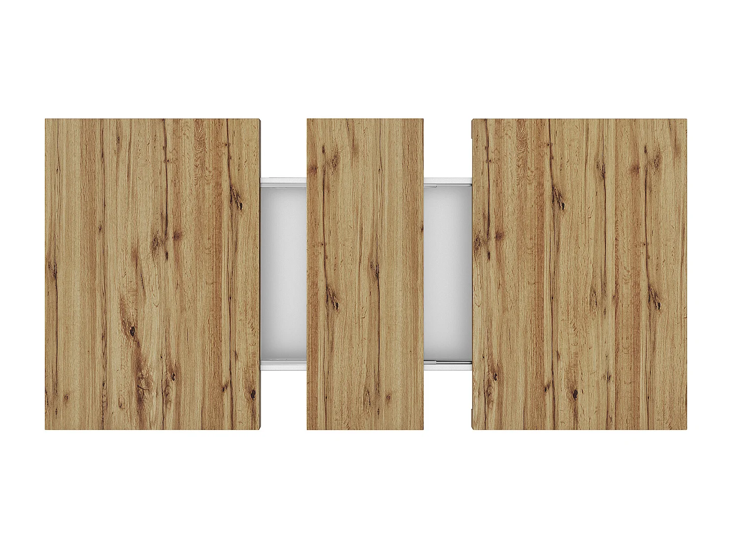 Table à manger extensible 110-140×80cm - 4-6 personne - 1 porte et 2 tiroirs - Style moderne - Blanc