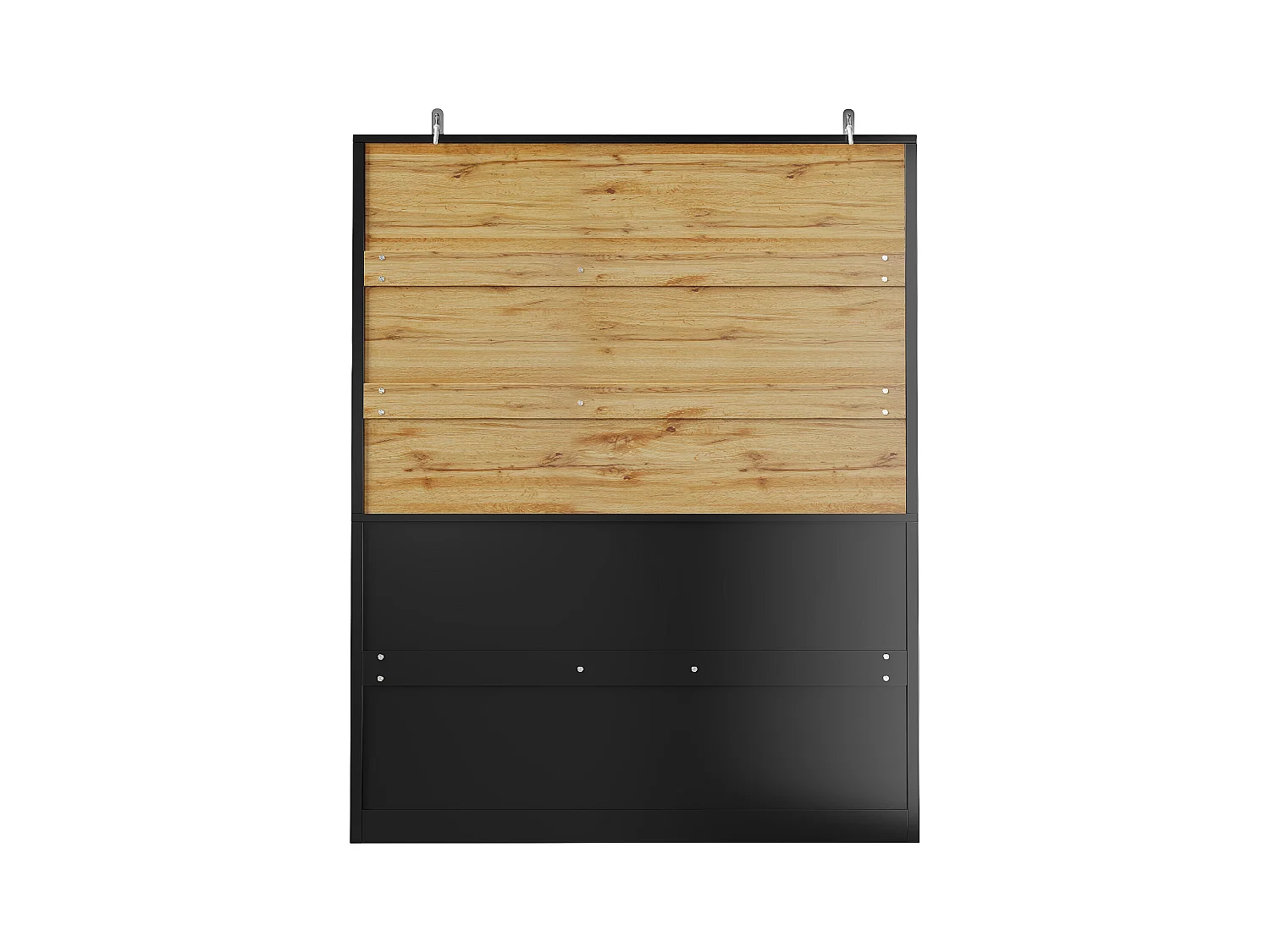 Buffet de cuisine moderne 140x38.5x175 cm - 5 portes + 3 tiroirs + 9 étagères - noir