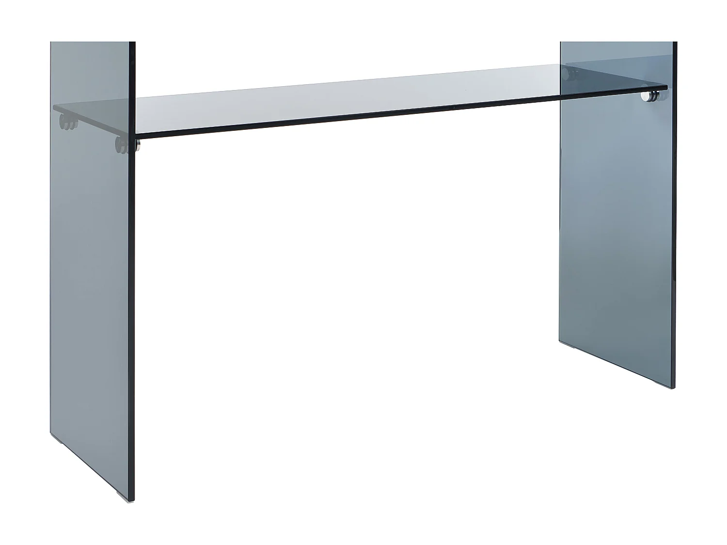 Console avec 1 niche en verre trempé - Anthracite - STILEOS