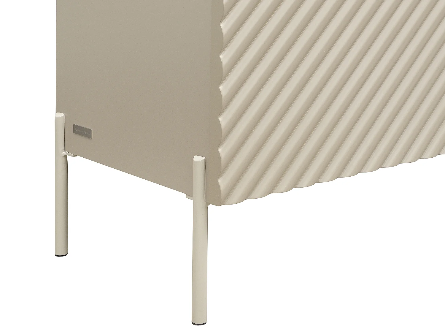 Buffet avec 4 portes en MDF - Beige et naturel clair - TASIBA