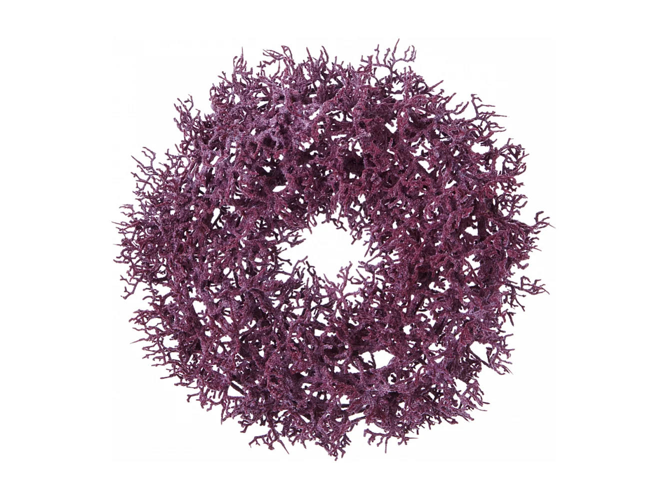 Couronne de Noël de Branchages Artificiels Violets - Violet / 30 cm