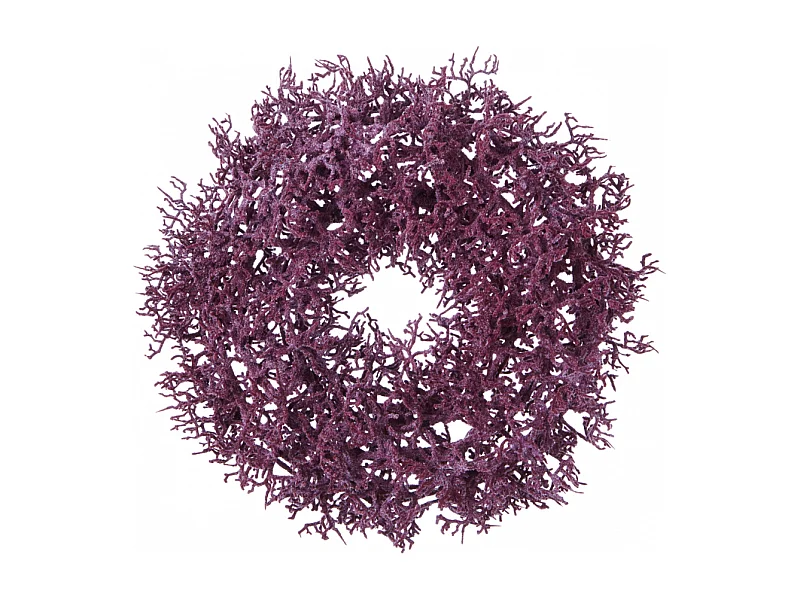 Couronne de Noël de Branchages Artificiels Violets - Violet / 30 cm