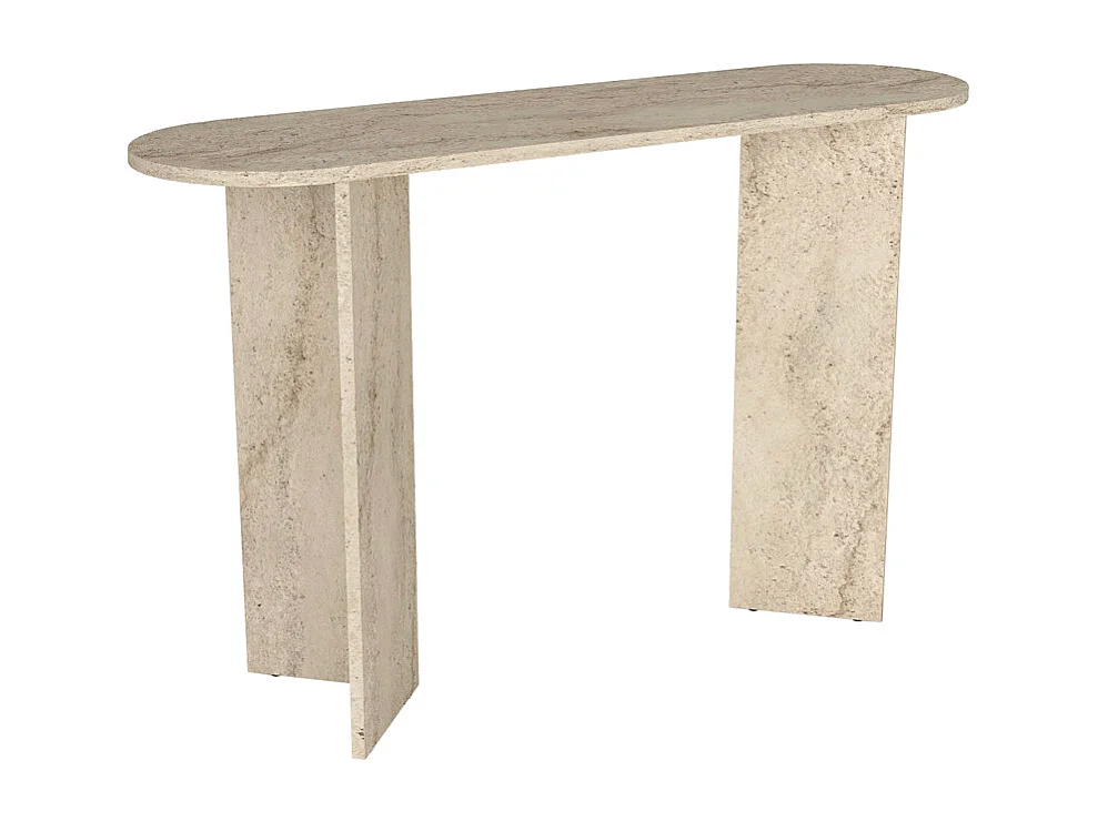 Console - Effet travertin beige - TOPANIA