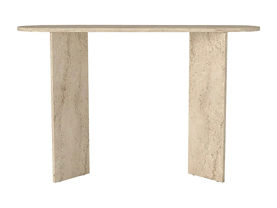 Console - Effet travertin beige - TOPANIA