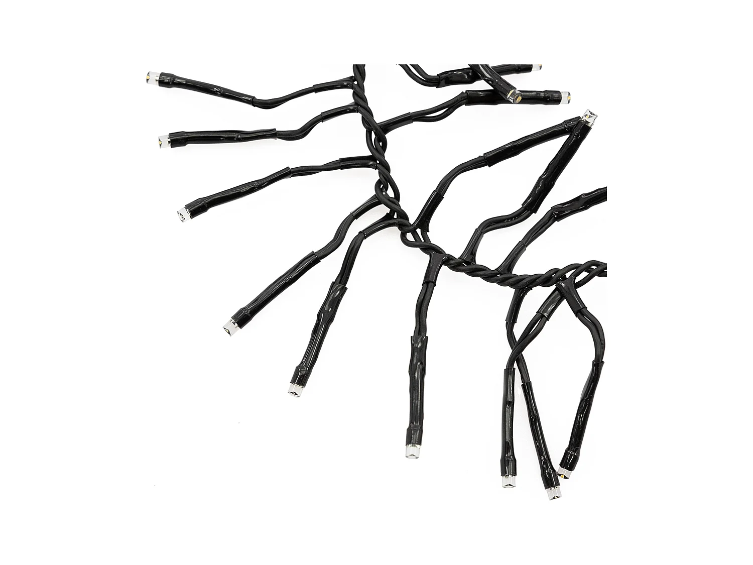 ECD Germany LED Cluster Lichterkette 11m, 1512 LEDs Warmweiß, mit Timer und 8 Leuchtmodi, strombetrieb IP44 Innen/Außen Weihnachtsbeleuchtung Büschel