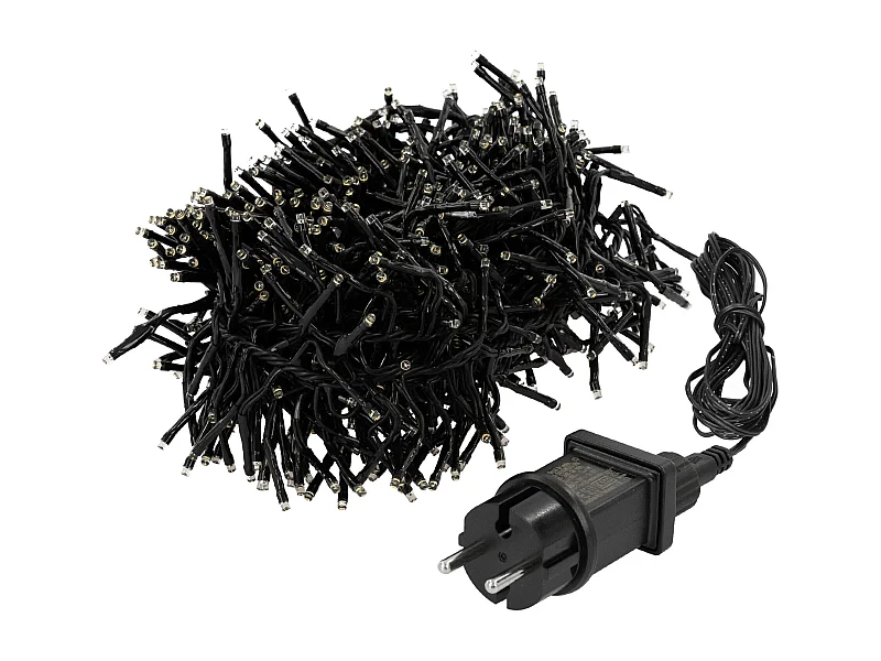 ECD Germany LED Cluster Lichterkette 8,5m, 1152 LEDs Warmweiß, mit Timer und 8 Leuchtmodi, strombetrieb IP44 Innen/Außen Weihnachtsbeleuchtung Büschel