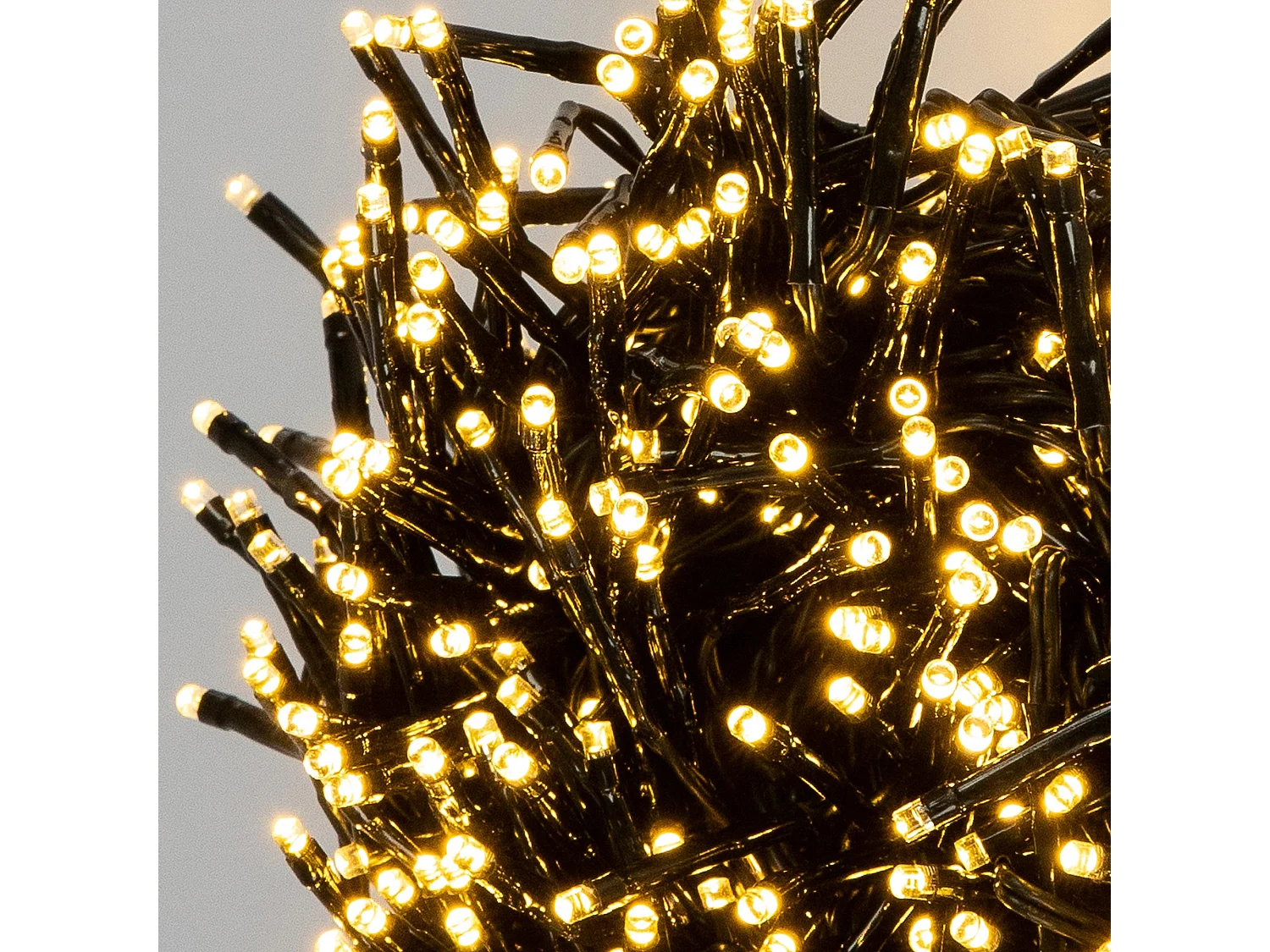 ECD Germany LED Cluster Lichterkette 8,5m, 1152 LEDs Warmweiß, mit Timer und 8 Leuchtmodi, strombetrieb IP44 Innen/Außen Weihnachtsbeleuchtung Büschel