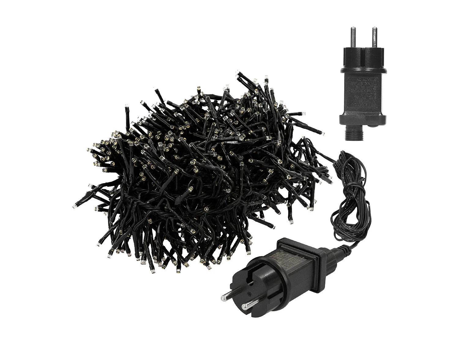 Guirlande lumineuse LED Cluster 8,5m 1152 LEDs blanc chaud avec minuterie 8 modes d'éclairage alimentation électrique IP44 chaîne en grappe de Noël