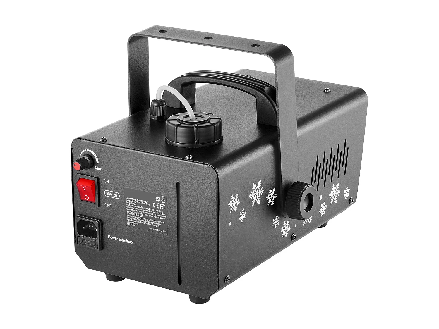 Machine à Neige SucceBuy 800 W avec Éclairage LED pour Événements - Crée une Ambiance Hivernale et Féerique Instantanément