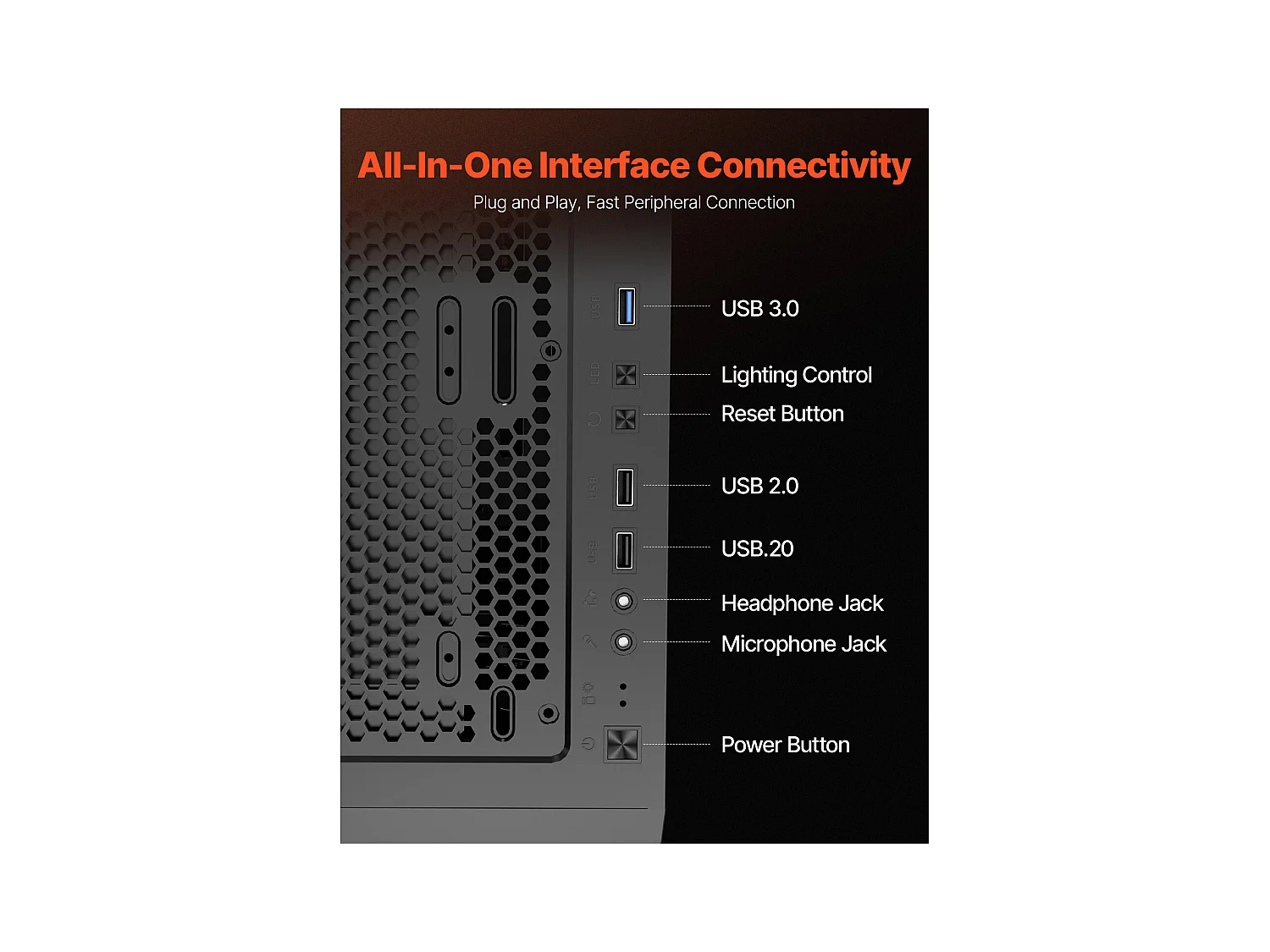 Boîtier PC Gaming SucceBuy, Tour Moyenne, Panneau en Verre Trempé, Filtre à Poussière, 3 Ventilateurs ARGB de 12cm, Compatible avec les GPU jusqu'à 32cm de Long