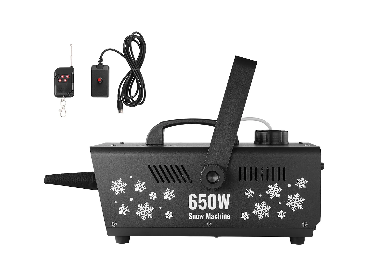 Machine à Neige SucceBuy 650 W pour les Vacances - Apporte la Magie de l'Hiver à Vos Célébrations Familiales