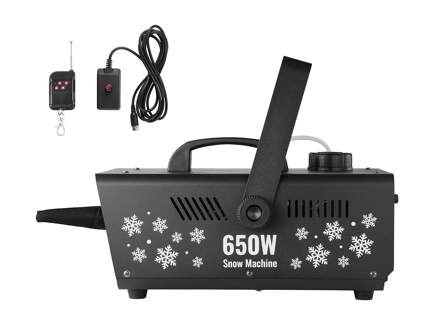 Machine à Neige SucceBuy 650 W pour les Vacances - Apporte la Magie de l'Hiver à Vos Célébrations Familiales