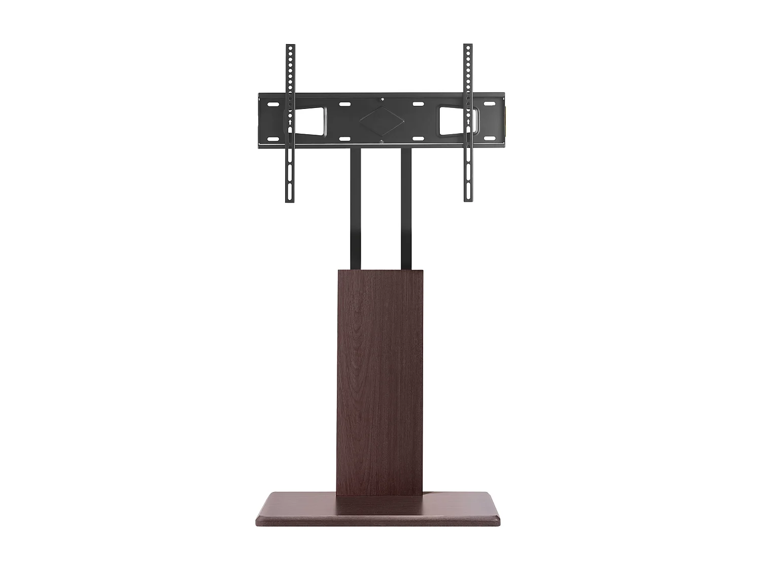 Support TV à Roulettes Universel SucceBuy Chariot TV Mobile avec Multiprise, Pivotant et Hauteur Réglable, Jusqu'à 45 kg, Pour Écrans 812,8-1778 mm