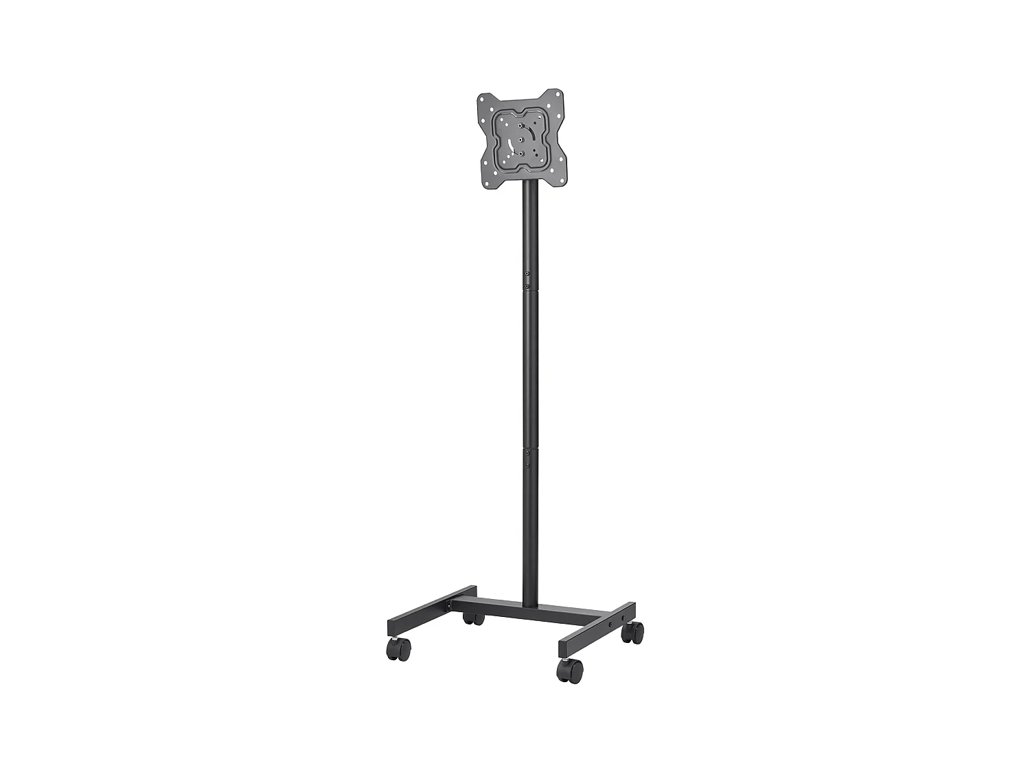 TV-Standaard op Wieltjes SucceBuy Mobiele TV-Wagen en Draagbare TV-Standaard op Voet, Voor TV's/LED/LCD/OLED van 431,8 tot 1397 mm, Tot 20 kg